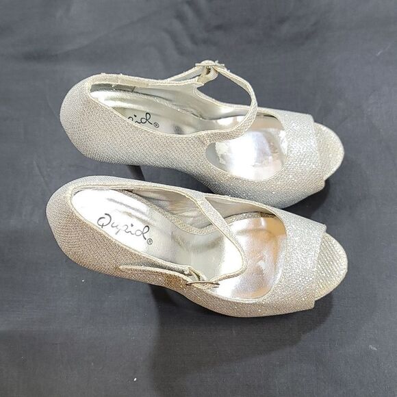 QUPID PEEP TOE HIGH HEEL STILETTOS WOMEN"S PUMP - Picture 7 of 13